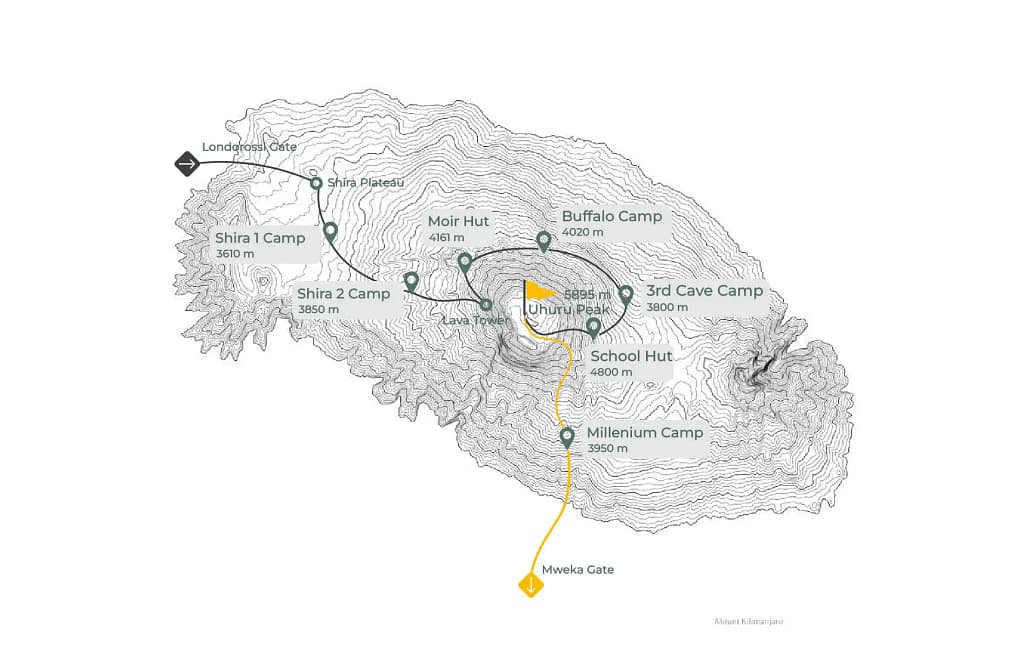 northern circuit map